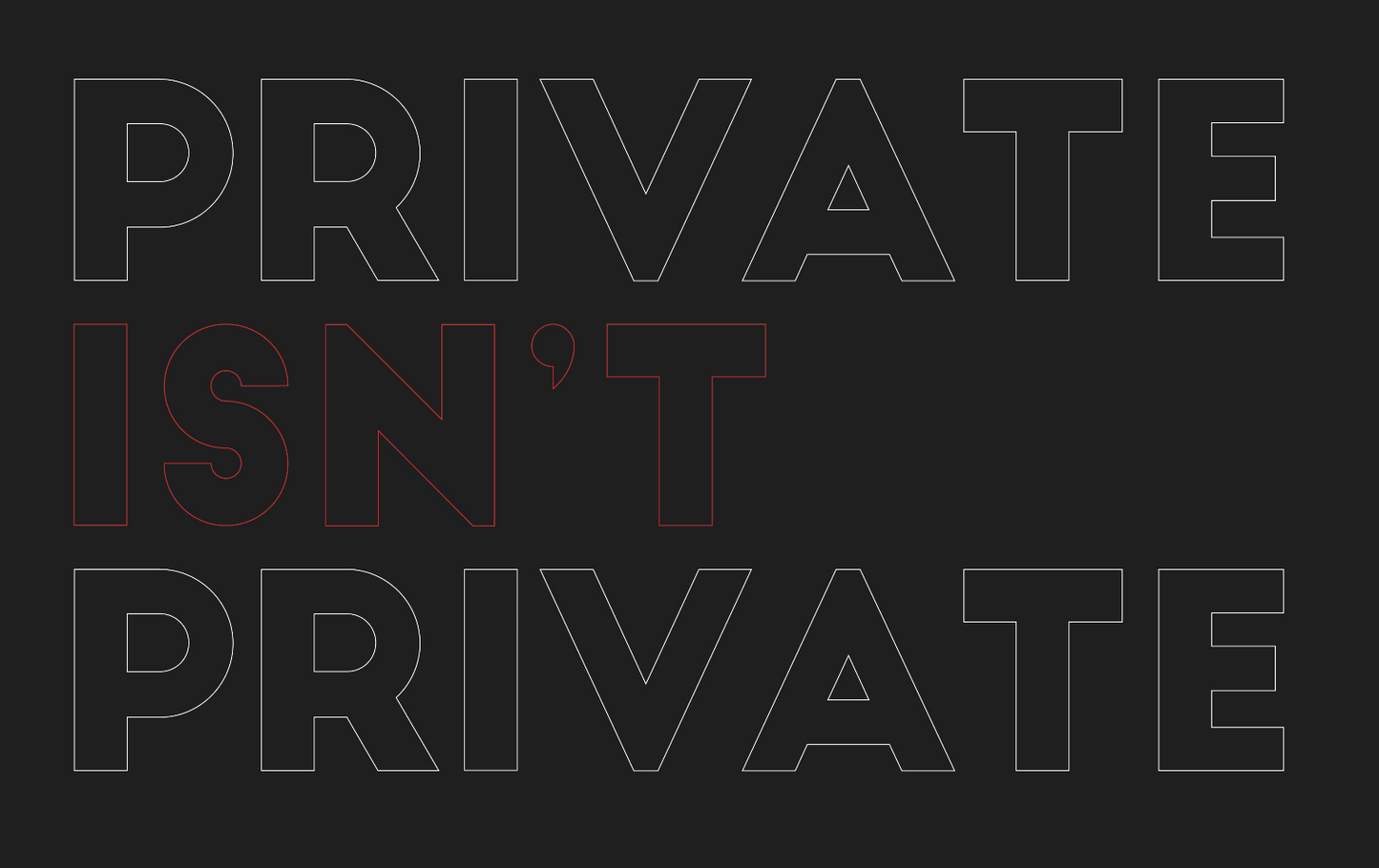 Private Isn't Private